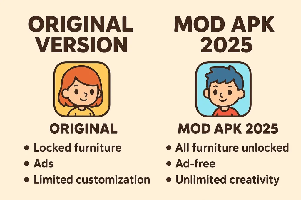 Original vs Mod APK Comparison